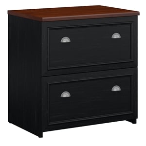 Homesphere Furniture Lateral File Cabinet in Antique Black - Engineered Wood