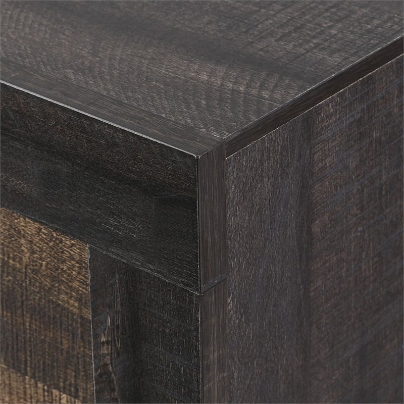 Homesphere Furniture Contemporary 2 Drawer Nightstand in Walnut