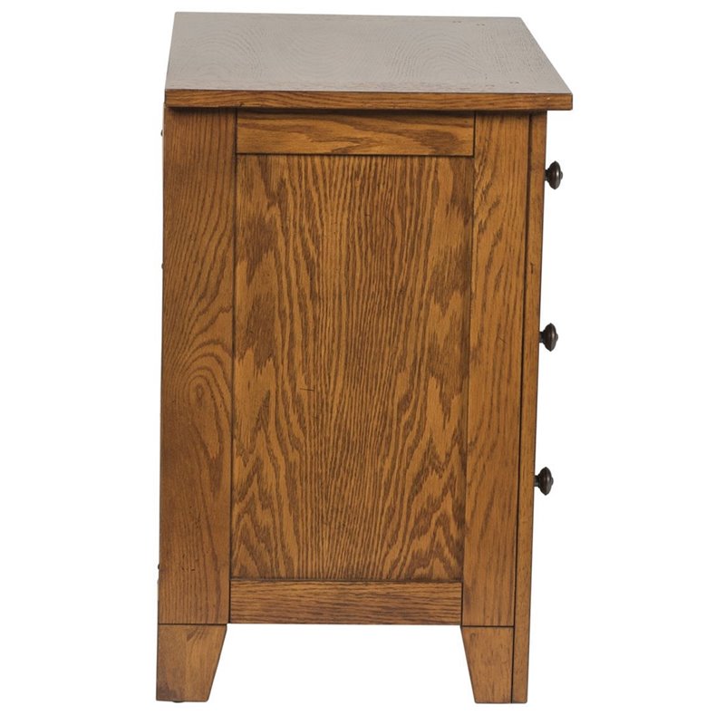 Homesphere Furniture Contemporary Cabin Medium Brown Night Stand