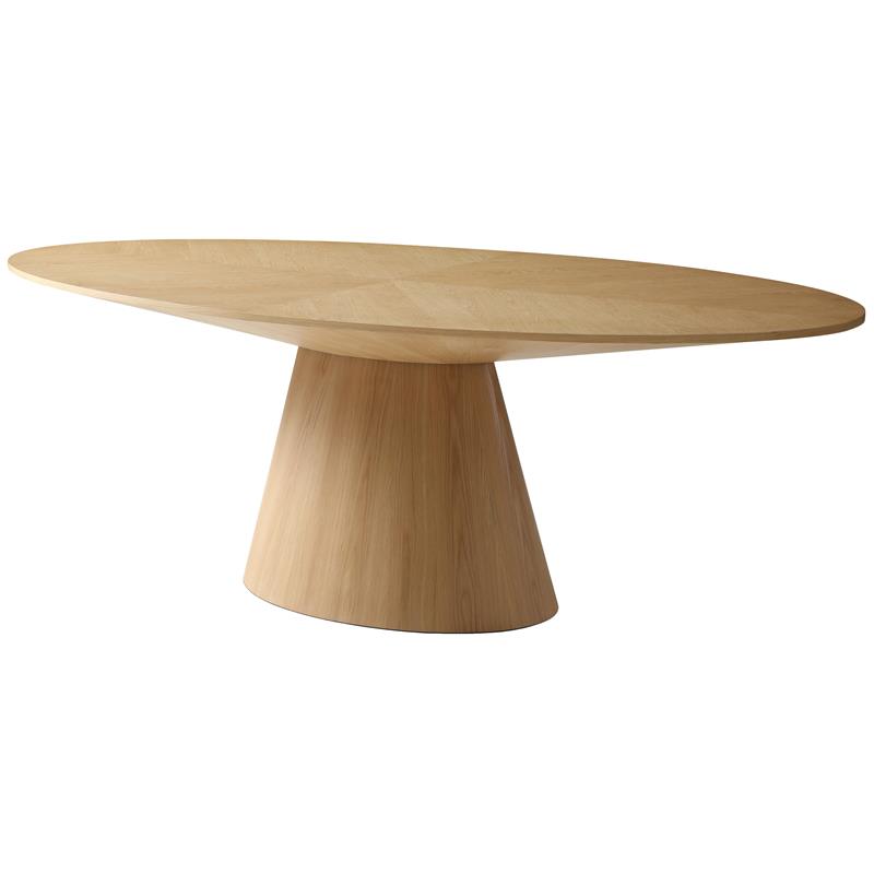 Homesphere Furniture Contemporary Natural White Oak Dining Table