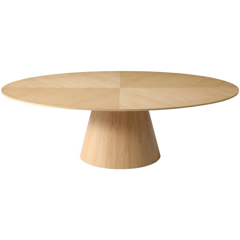 Homesphere Furniture Contemporary Natural White Oak Dining Table