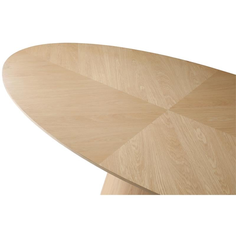 Homesphere Furniture Contemporary Natural White Oak Dining Table
