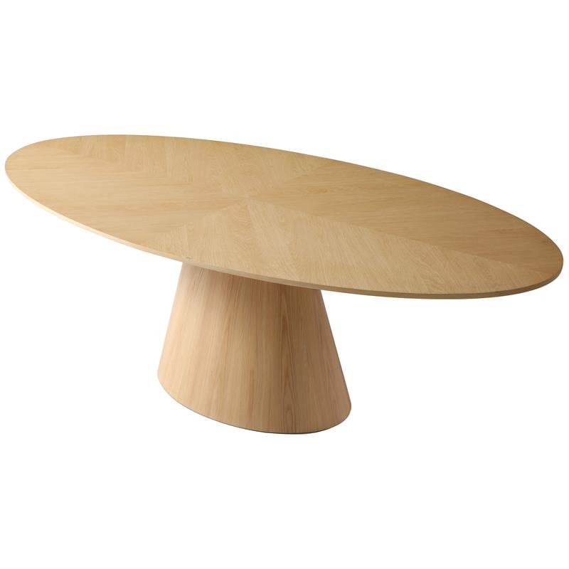 Homesphere Furniture Contemporary Natural White Oak Dining Table