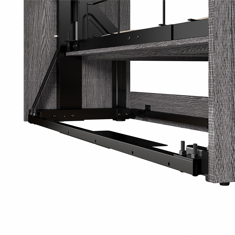 Homesphere Furniture Modern 65W Queen Murphy Bed in Bark Grey