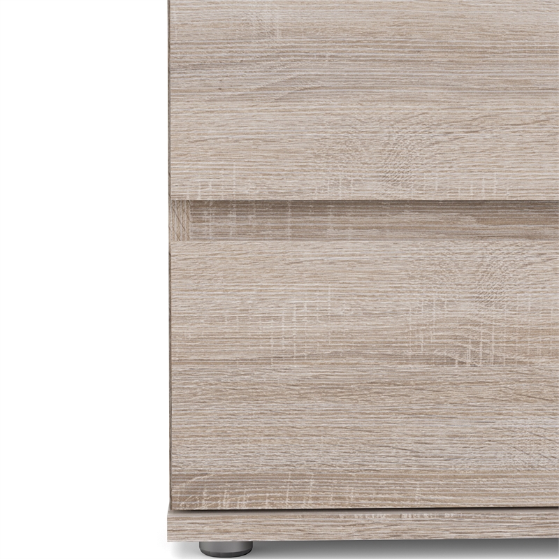 Homesphere Furniture Modern Wood 2 Drawer Nightstand in Truffle