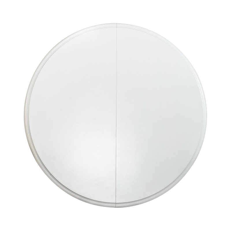 Homesphere Furniture Modern Round Pedestal Dining Table in White