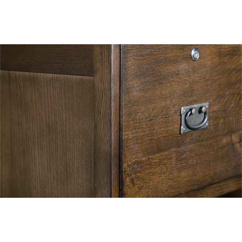 Homesphere Furniture Modern 2-Drawer Wood File Cabinet in Cherry