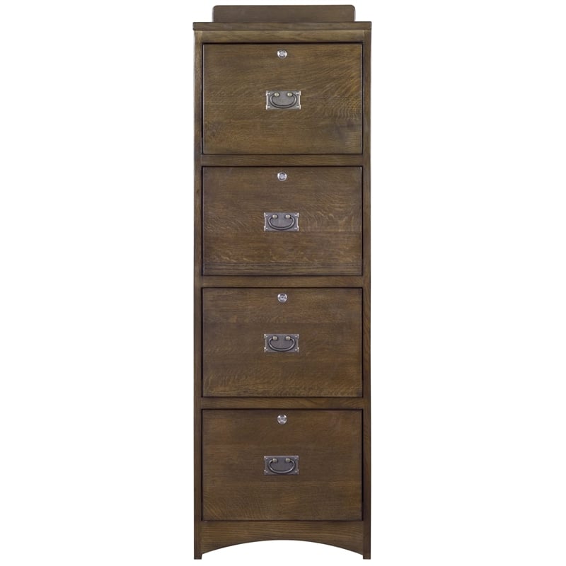 Homesphere Furniture Modern 2-Drawer Wood File Cabinet in Cherry