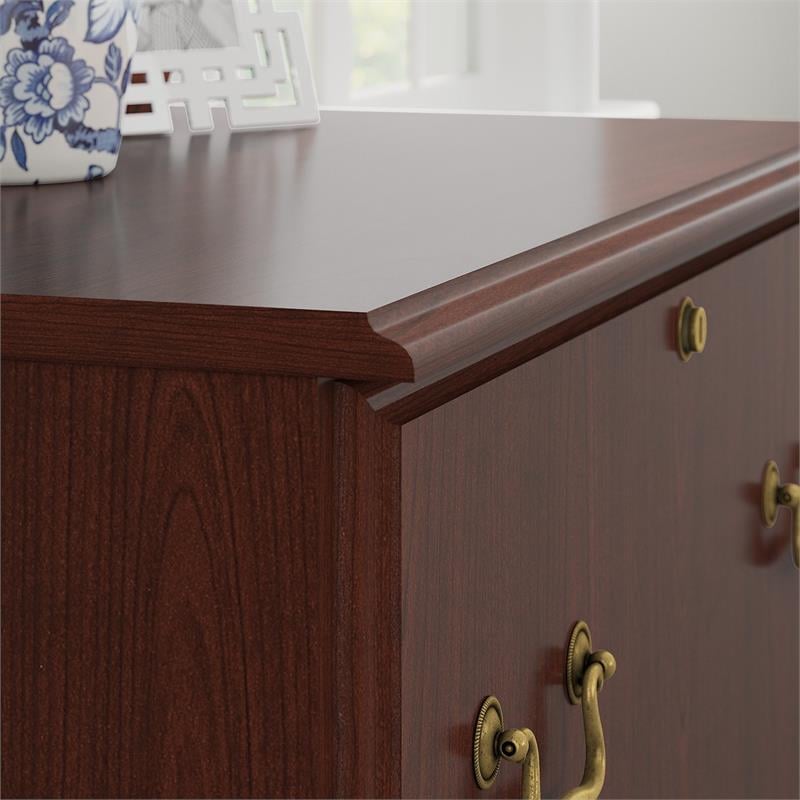 Homesphere Furniture Modern Lateral File Cabinet in Harvest Cherry