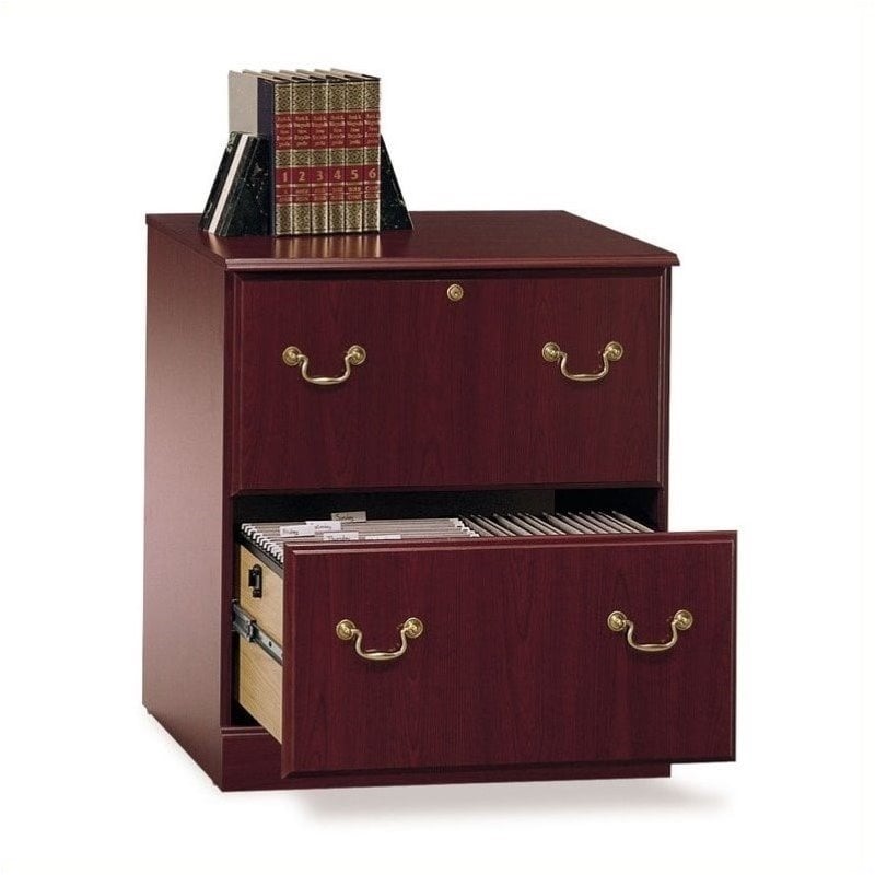Homesphere Furniture Modern Lateral File Cabinet in Harvest Cherry