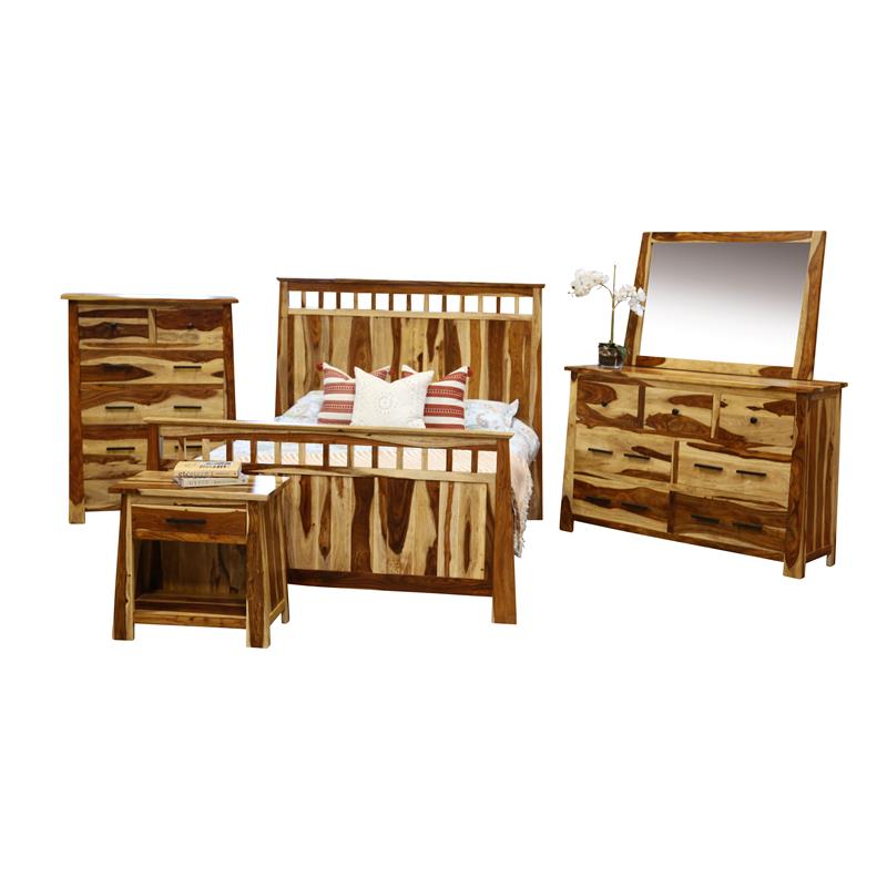 Homesphere Furniture Solid Sheesham Wood 1 Drawer Nighstand