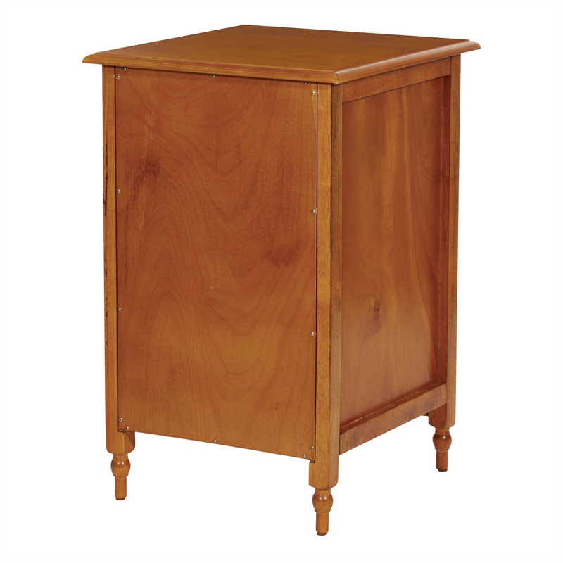 Homesphere Furniture 2 Drawer Wood File Cabinet in Antique Cherry