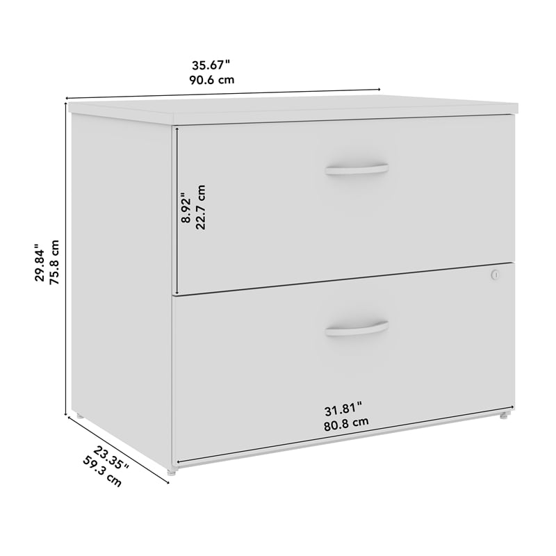 Homesphere Furniture 2 Drawer Lateral File Cabinet - Natural Elm - Wood
