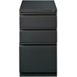 Homesphere Furniture Charcoal Deep Metal Mobile Pedestal File 3-Drawer Box/Box