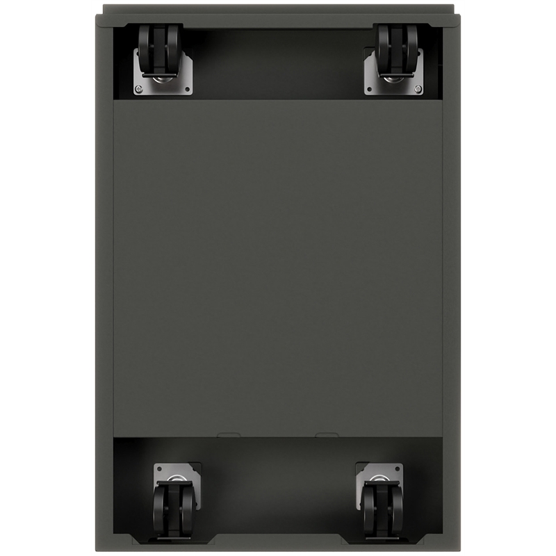 Homesphere Furniture Charcoal Deep Metal Mobile Pedestal File 3-Drawer Box/Box