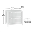 Homesphere Furniture Wood 2-Drawer Lateral File Cabinet - Chalked Chestnut