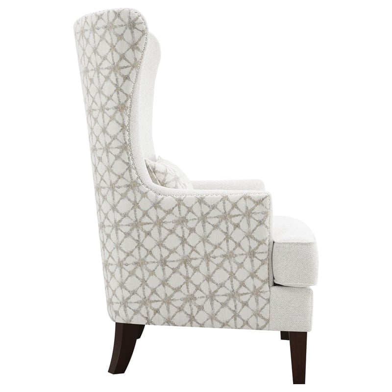 Homesphere Furniture Upholstered Fabric Accent Chair with in Latte