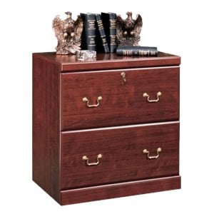 Homesphere Furniture Engineered Wood File Cabinet in Classic Cherry