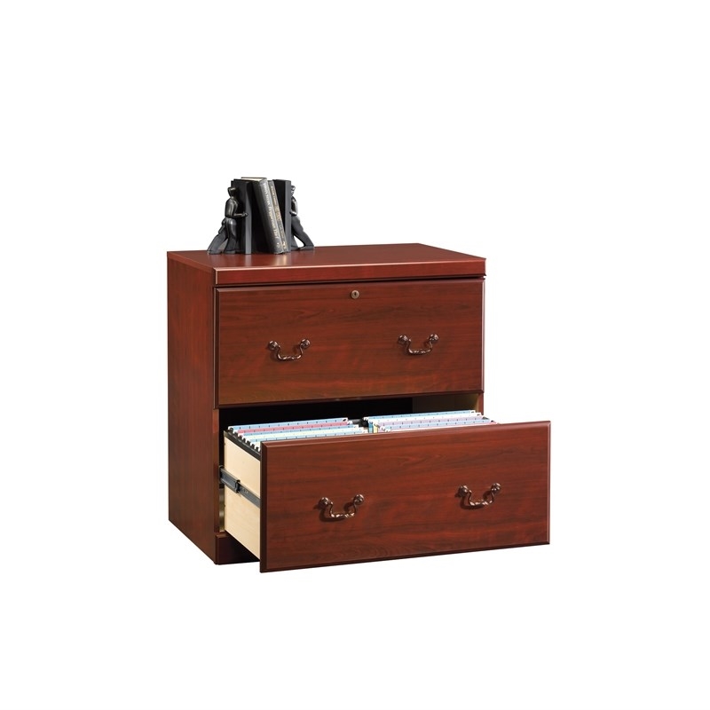 Homesphere Furniture Engineered Wood File Cabinet in Classic Cherry
