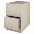 Homesphere Furniture 2 Drawer Legal Width Vertical File Cabinet Putty/Beige