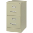 Homesphere Furniture 2 Drawer Letter Width Vertical File Cabinet Putty/Beige