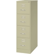 Homesphere Furniture 4 Drawer Letter Width Vertical File Cabinet Putty/Beige