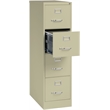 Homesphere Furniture 4 Drawer Letter Width Vertical File Cabinet Putty/Beige