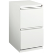 Homesphere Furniture Mobile Pedestal 2-Drawer File/File. Full Width Pull White