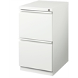 Homesphere Furniture Mobile Pedestal 2-Drawer File/File. Full Width Pull White