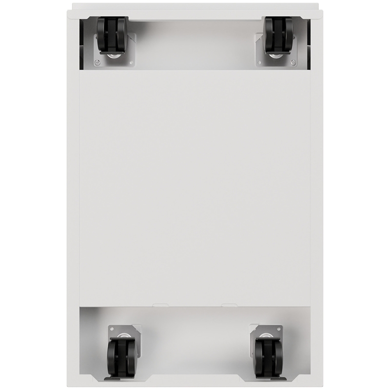 Homesphere Furniture Mobile Pedestal 2-Drawer File/File. Full Width Pull White