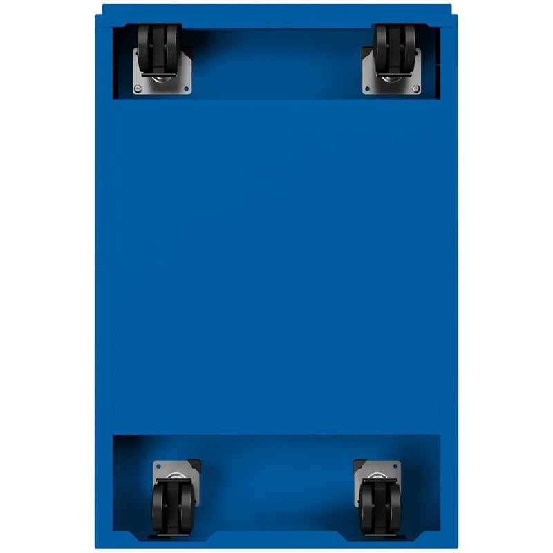 Homesphere Furniture Mobile Pedestal 2-Drawer File/File. Full Width Pull. Blue