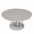 Homesphere Furniture Round Poplar & Steel Dining Table in Moonlight Gray