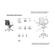Plata Import White Faux Leather Executive Full Back Office Chair