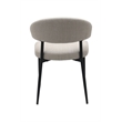 Curved Back armless Upholstered Dining Chair (Set of 2)