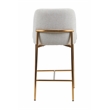Bende Fabric Metal Gold Frame Counter Stools (Set of 2) In Beige