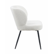 Eleonora Modern Fabric Boucle Dining Chair (Set of 2) In White