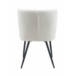 Eleonora Modern Fabric Boucle Dining Chair (Set of 2) In White