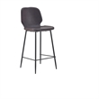 Ariella 29'' Faux Leather Bar Stool With Side Design In Brown ( Set of 2)