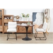 Plata Import Marlow Dining Chair in White Fabric (Set of 2)