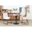 Plata Import Marlow Dining Chair in White Fabric (Set of 2)