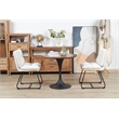 Plata Import Marlow Dining Chair in White Fabric (Set of 2)