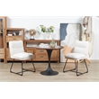 Plata Import Marlow Dining Chair in White Fabric (Set of 2)