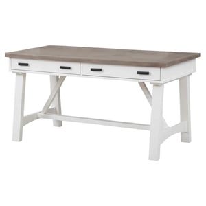 Parker House Americana Modern 60&quot Traditional Wood Writing Desk in White