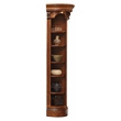 Parker House Huntington Traditional Wood Outside Corner Bookcase in Brown