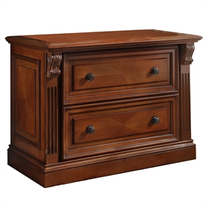Parker House 2 Drawers Lateral Brown Wood Filing Cabinet Easy Assembly
