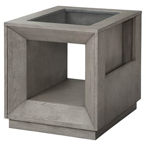 Parker House Pure Modern Oak Veneer End Table in Moonstone Finish