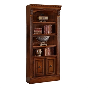 Parker House Huntington 32&quot Traditional Wood Open Top Bookcase in Brown