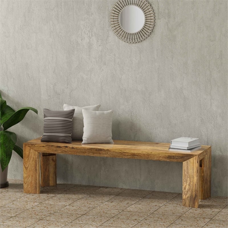Parker House Crossings - Downtown Dining Bench in Brown Finish