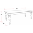 Parker House Crossings - Eden Rectangular Wood Dining Table in Off White