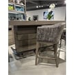 Parker House Pure Modern Wood Dining Upholstered Swivel Barstool in Gray